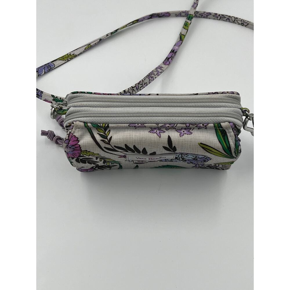 Vera Bradley Floral RFID All in One Crossbody Lavender Meadow Purple - Picture 4 of 9